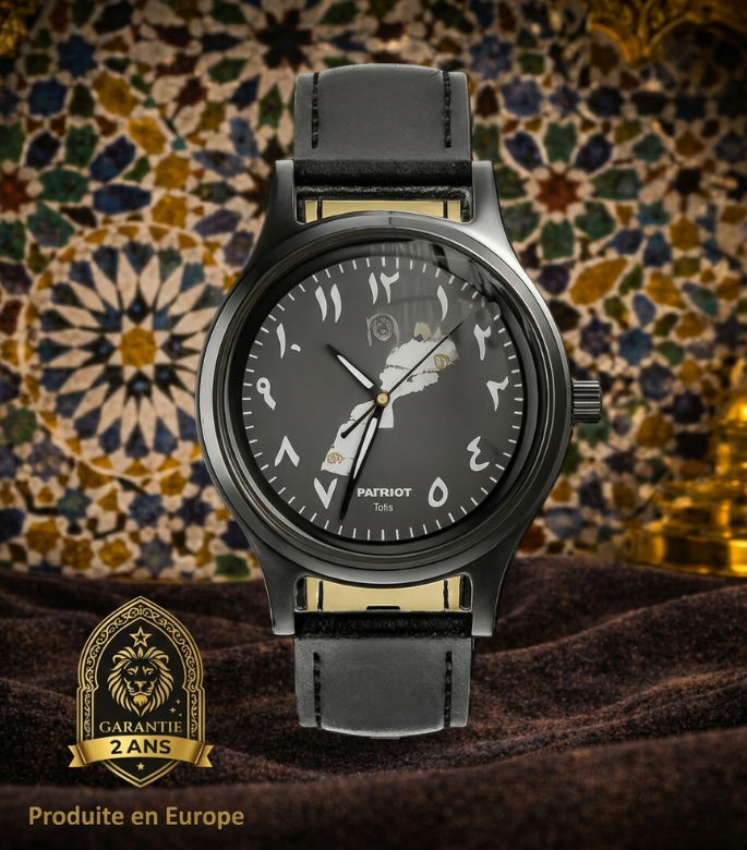 Patriot 788 Edition limitée Lion's Territory watch with intricate dial, black strap, and metallic case showcasing limited edition design.