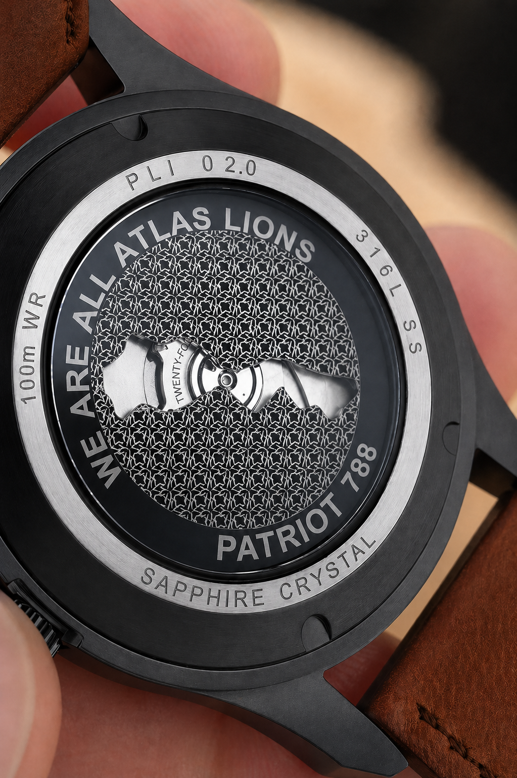 Patriot 788 limited edition automatic watch with lion emblem on 39mm dial, showcasing intricate design and premium craftsmanship.